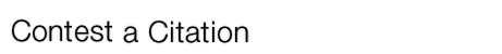 Contest a Citation